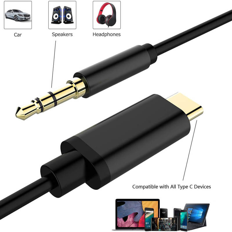 Usb C Male To 35mm Male Stereo Audio Cable Farsince Cables Adapters Electronic Accessories 